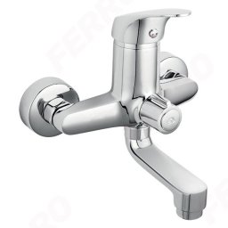 Baterie perete cada/dus Combo, crom cu pipa mobila fara accesorii - BCM1A