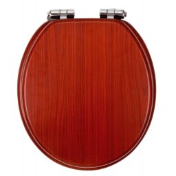 Capac Wc Soft-Close Din Lemn De Nuc, Natur Deschis