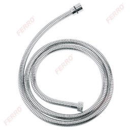 Furtun flexibil dus conic, metalic 175 cm, crom