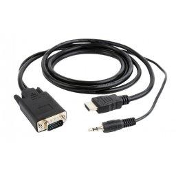 Cablu HDMI la VGA cu audio si alimentare USB T-T 3m, Gembird A-HDMI-VGA-03-10