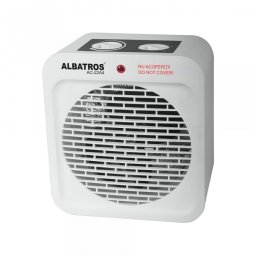 Aeroterma Albatros AC-22A4 2000W, 2 trepte, termostat reglabil, Alb