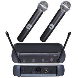 Set 2 Microfoane WG-X58 / X51 Wireless WVNGR Black cu receiver