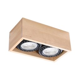Plafonieră QUATRO 2xGU10/40W/230V lemn