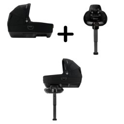 Set Landou CARI next Caviar, 40-70 cm + Baza isofix BASE next i-Size pentru CARI next