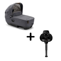 Set Landou CARI next Granite, 40-70 cm + Baza isofix BASE next i-Size pentru CARI next