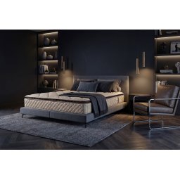 Saltea Ortopedica Bedora Intense Memory 90x200 cm, 7 zone, memory foam, arcuri invelite, 27 cm, medie, husa antialergica