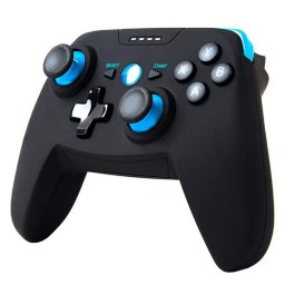 Controller Wireless Maegoo cu suport pentru telefon, Bluetooth, Dual vibration, Black