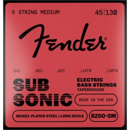 Fender SubSonic 8250-5M Taperwound Nickel-Plated Steel 45-130