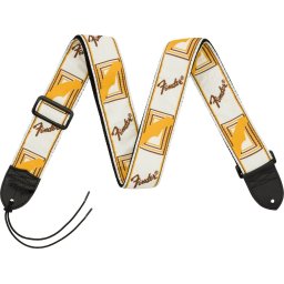 Fender Monogrammed White/Yellow/Brown