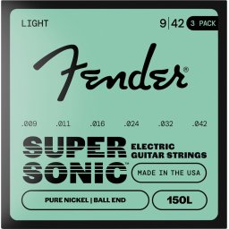 Fender SuperSonic 150L Pure Nickel Ball End - 3 Pack 9-42