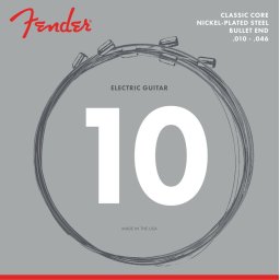 Fender Classic Core Electric Guitar Strings 3255L Nickel Plated Steel Bullet Ends (.010-.046)