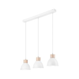 Lustră pe cablu NICO 3xE27/60W/230V albă