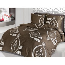 Satin Lenjerie de pat NOBLE BROWN/200x220 EXCLUSIVE