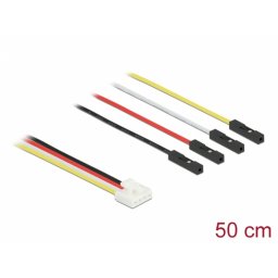 Cablu de conversie IoT Grove (placi Arduino) 4 pini la 4 x jumper T-M 50cm, Delock 86950