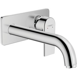 Baterie lavoar perete Hansgrohe Vernis Shape pipa 205mm crom lucios
