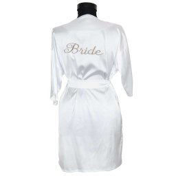 Halat satinat Bride, alb - AGB1101