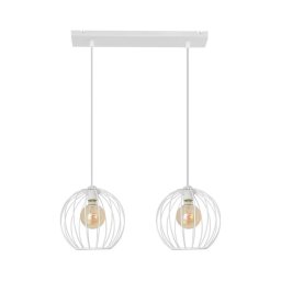 Lustră pe cablu MERCURE 2xE27/15W/230V albă