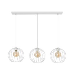 Lustră pe cablu MERCURE 3xE27/15W/230V albă
