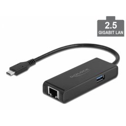 Placa de retea USB 3.2 Gen1-C la 2.5 Gigabit LAN + 1 x USB-A, Delock 63826