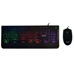 Kit Gaming tastatura + mouse USB Negru, Spacer SPGK-INVICTUS