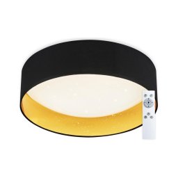 Plafonieră LED dimabilă LED/24W/230V neagră Top Light + telecomandă