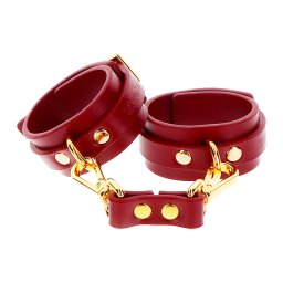 Taboom Bondage in Luxury Wrist Cuffs Red
