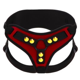 Taboom Bondage in Luxury Strap-On Harness Deluxe Red