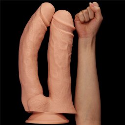 LoveToy Realistic Mega Double Dildo 12" Skin