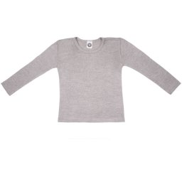 Bluza Cosilana lână merinos si mătase - Grey Melange