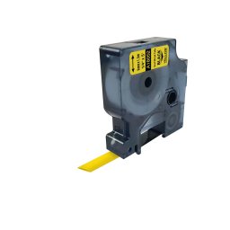 Tub termocontractabil compatibil DYMO Rhino galben 6 mm pentru identificarea si etichetarea cablurilor electrice 18052