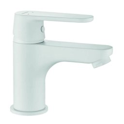 Baterie lavoar alba, pipa fixa, Kuchinox Dima BQD 622D, ventil scurgere lavoar alb