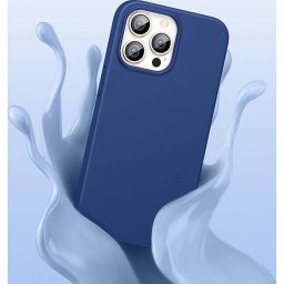 Husa Telefon Silicon iPhone 13 Pro Max 6.7 Matte Dark Blue