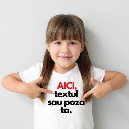 Tricou pentru copii, personalizat cu text sau poza