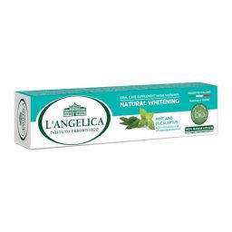 PASTA DE DINTI CU MENTA SI EUCALIPT PENTRU ALBIRE NATURALA, L’ANGELICA, 75 ML