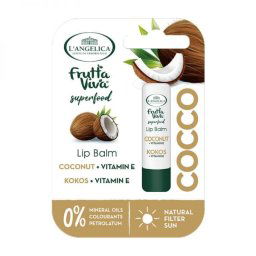 BALSAM DE BUZE COCOS + VIT E, L’ANGELICA FRUTTA VITA, 4.8G
