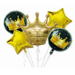 Set 5 baloane folie Coroana