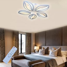 Lustra LED Living 5 Brate 80W – Telecomanda IR, 3 Temperaturi de Culoare, 48cm