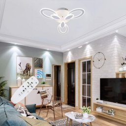 Lustra Led Dimabila 100W Cu 3 Brate 3 Culori+Ir 550Mm X 90mm