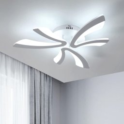 Lustra Led moderna Dimabila Cu Telecomanda 40W Cu 6 Brate 3 Culori+Ir 610 X 90Mm
