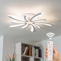 Lustra Led moderna Dimabila Cu Telecomanda 70W Cu 10 Brate 3 Culori+Ir 700 X 90Mm