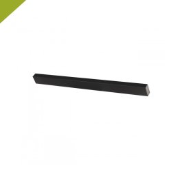 Sina Magnetica Slim Incastrata din Aluminiu Neagra 1m