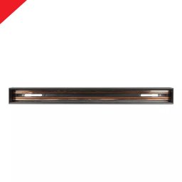 Sina magnetica incastrata din aluminiu neagra 0,5m