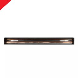 Sina magnetica incastrata din Aluminiu Neagra 1m