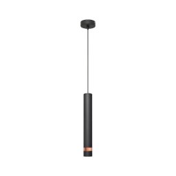 Lustră LED pe cablu TUBA 1xGU10/4,8W/230V neagră/cupru