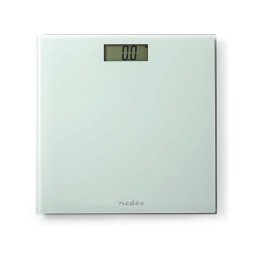 Cântar personal digital Nedis PESC500WT, alimentat cu 1xCR2032, alb