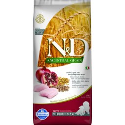 Farmina N&D dog LG Puppy MEDIUM & MAXI Chicken & Pomegranate 12 kg