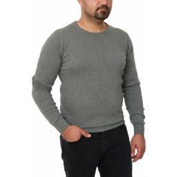 Pulover barbat la baza gatului, Glory, gri (Marime pulover: 2XL)