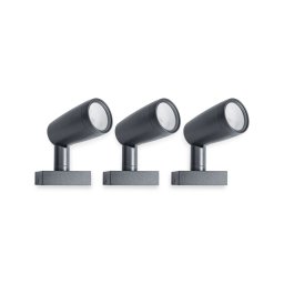 Lumini de grădină cu LED-uri LEDVANCE SMART+ WiFi RGBW Spot Set de bază 3 bucăți IP65 antracit 680lm