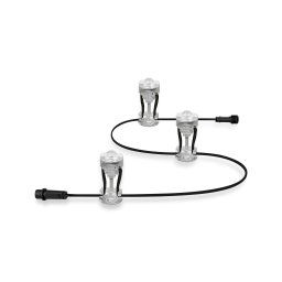 Lumini de grădină cu LED-uri LEDVANCE SMART+ WiFi RGB LED Extension Garden Dot 3 bucăți IP65 argintiu 110lm