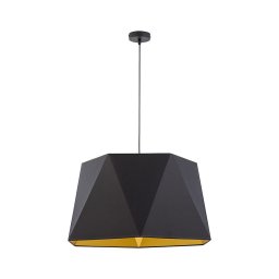 Lustră pe cablu IVO 1xE27/25W/230V neagră/aurie
